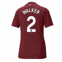 Manchester City Kyle Walker #2 Fotballklær Tredjedrakt Dame 2024-25 Kortermet